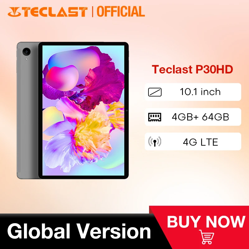 Планшет Teclast P30HD на Android 11 8 ядер экран 10 1 дюйма 4 Гб + 64 ГБ |