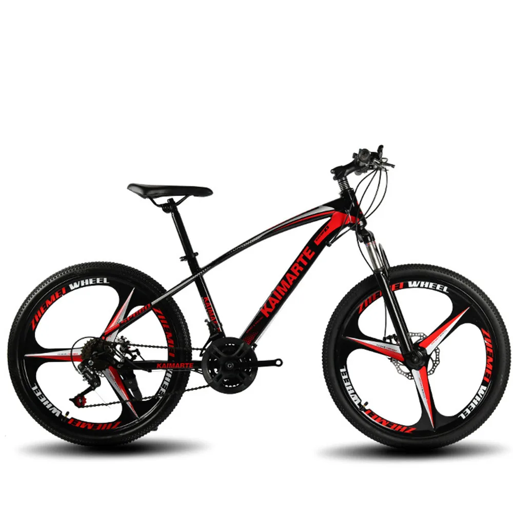 

24/26 Inches Mountain Bicycle Shock Absorption Outdoor Cycling 24 Speed Off-Road Bike Students Load Weight 150kg