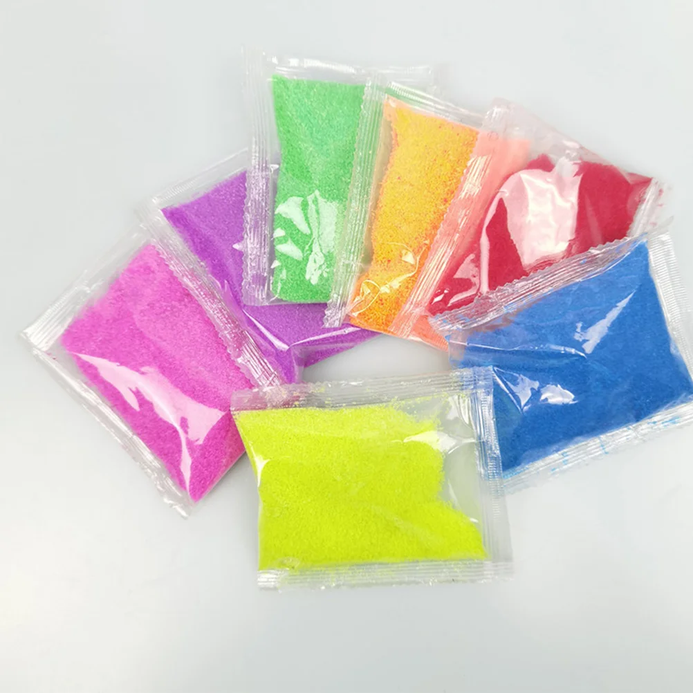 7 упаковок песочных милых гидрофобных игрушек цветных забавных компактных