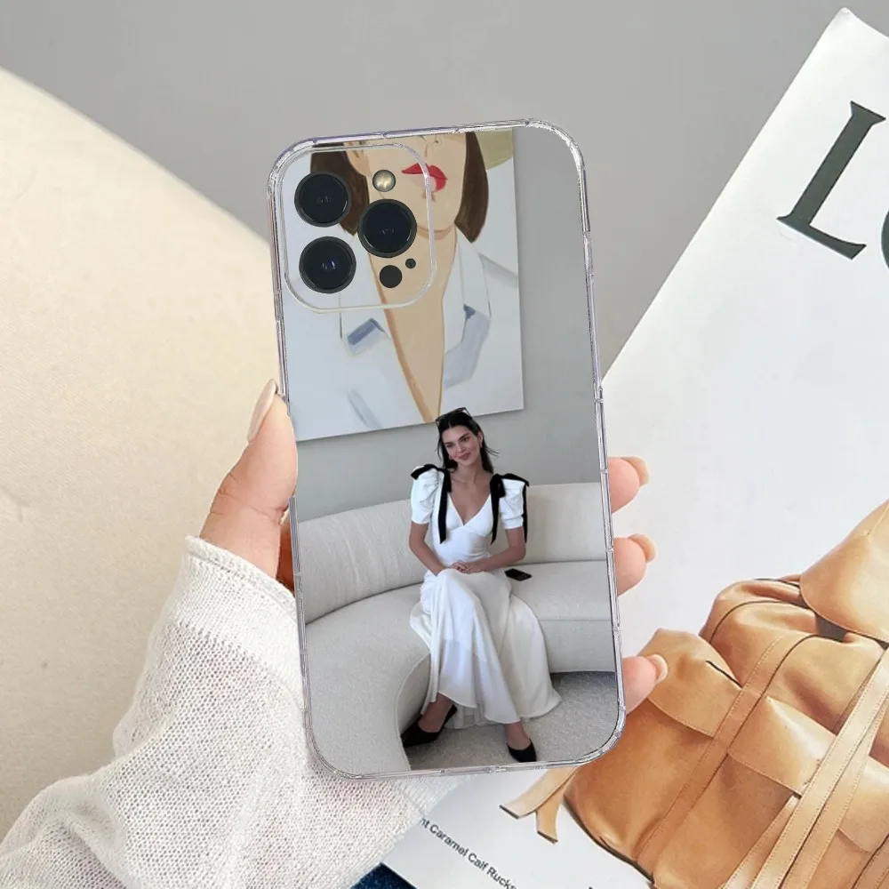 INS популярная сексуальная модель для девушек K-Kendall J-Jenner чехол телефона iPhone15 14 13 12
