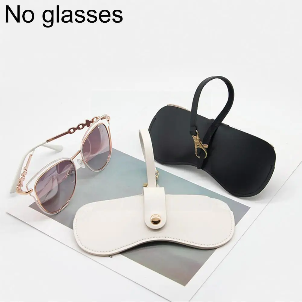 

Portable Glasses Pu Leather Snap Glasses Container Ultra-thin Box Eye Unglasses Glasses Cover Storage Box Sunglas F3r1