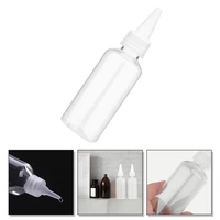 20pcs pointed mouth plastic squeeze squirt condiment bottles dispensers white