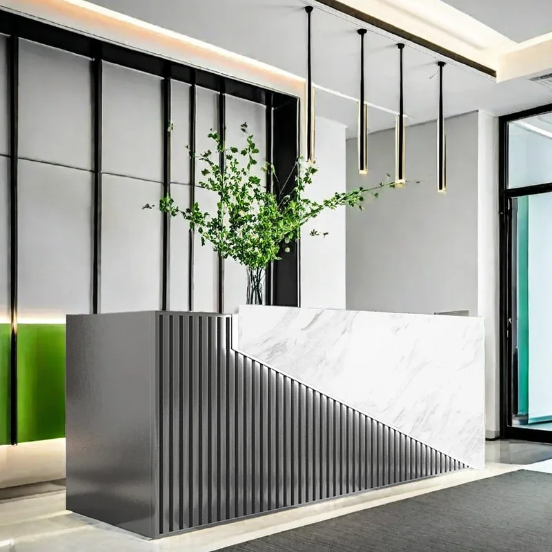 Стойка регистрации роскошные входные столы передняя стойка розничная витрина