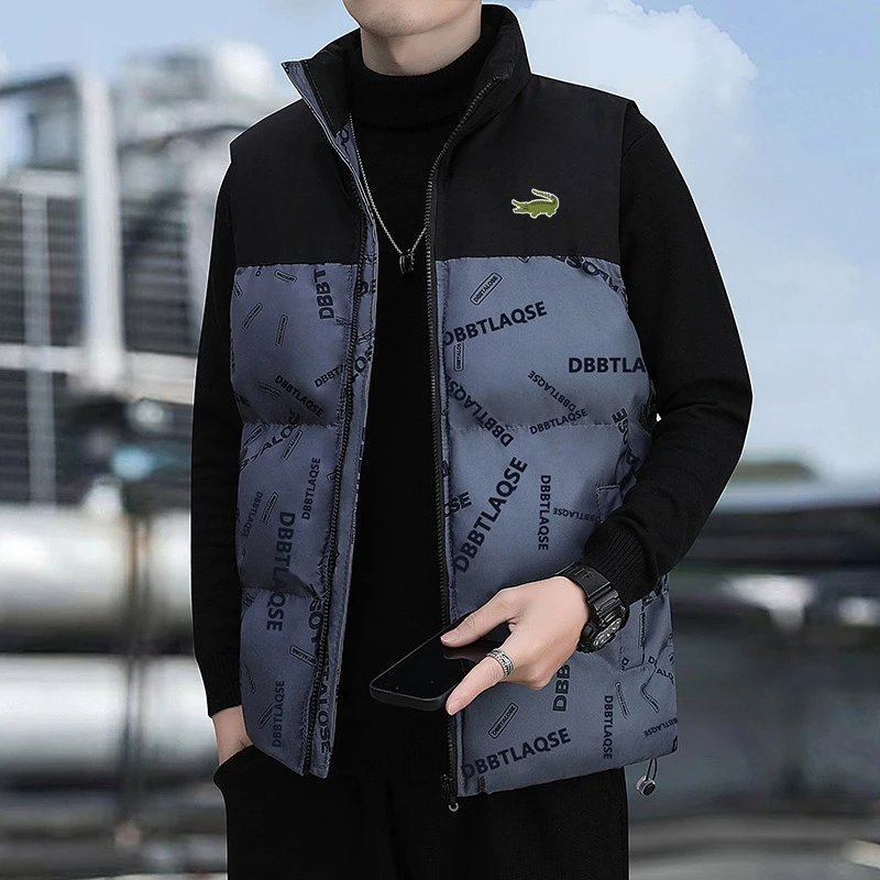 

2023 Men Sleeveless Jackets New Autumn Warm Male Winter Casual Waistcoat Vest Plus Size Veste Homme Mens Vest Jacket Clothing