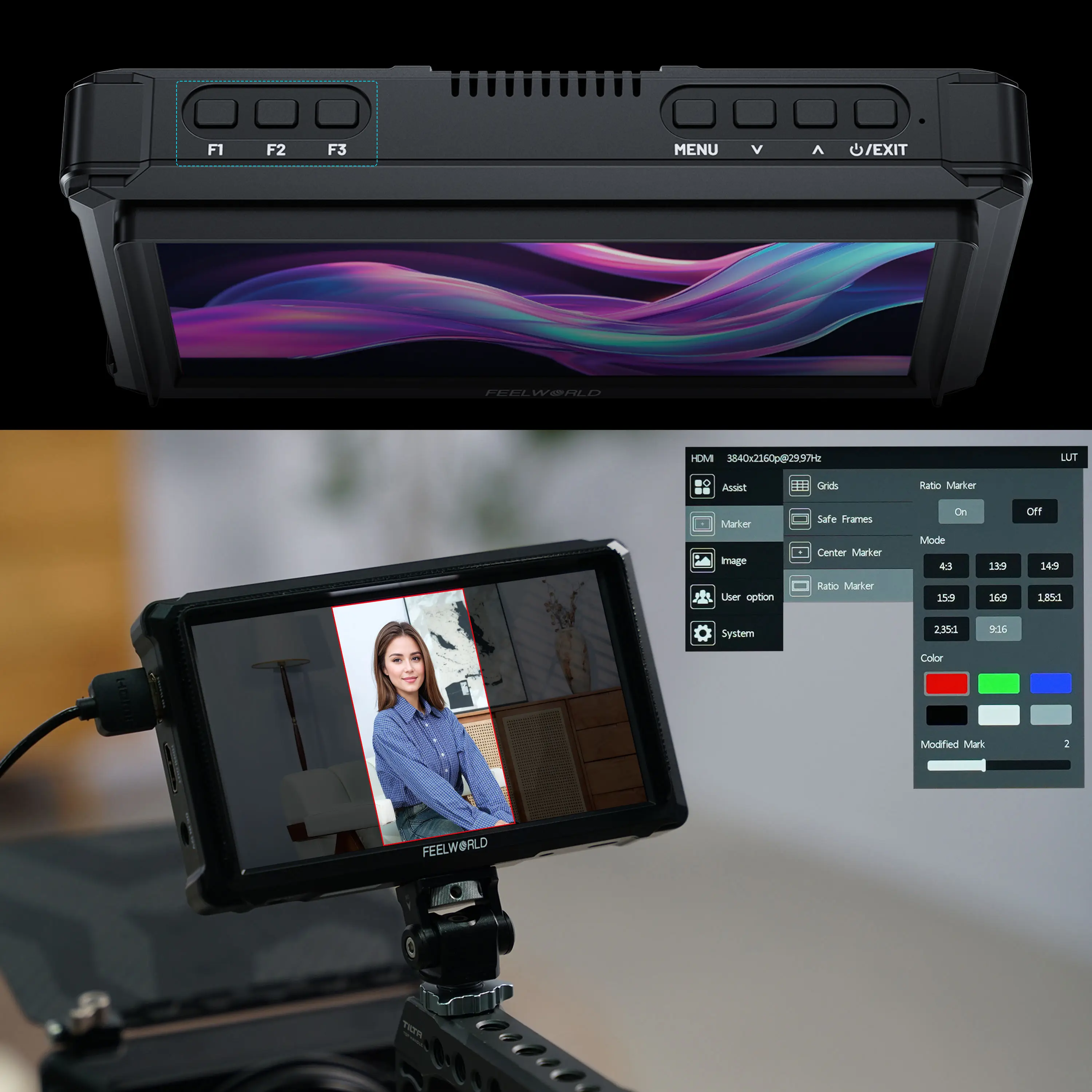 Фото FEELWORLD FW568 PRO Встроенный монитор для камеры 4K 60 Гц 6