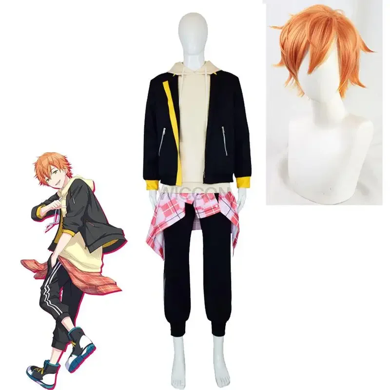 Костюм для косплея Shinonome Akito Project Sekai с цветной сценой! Подвиг. Аксессуары парика