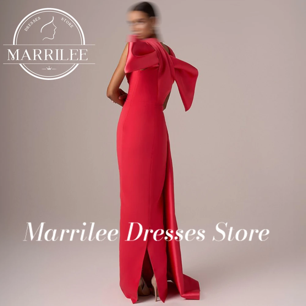 Marrilee индивидуальные однотонные без рукавов с бантом и скользящим шлейфом длиной