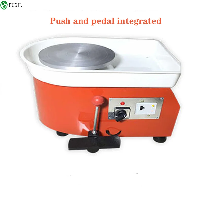 

Pottery Forming Machine 25cm Ceramic Pottery Wheel with Adjustable Feet Lever Pedal 350W Art Craft DIY Clay Tool