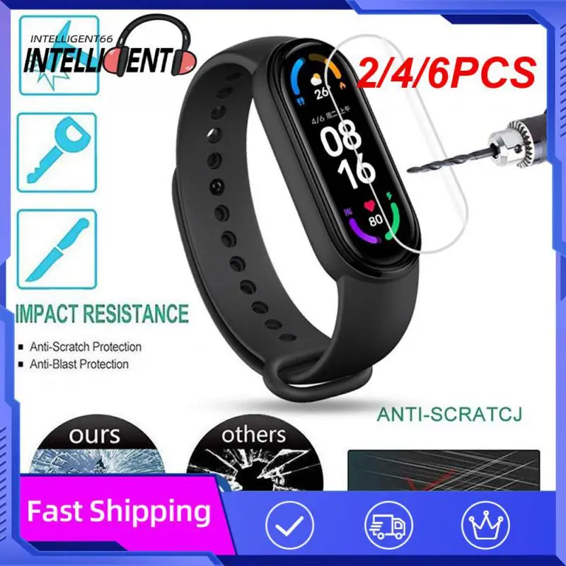 

2/4/6PCS Scratch-resistant Anti-fingerprint Protective Cover Explosionproof Soft Screen Protectors Protect Film Hd Film