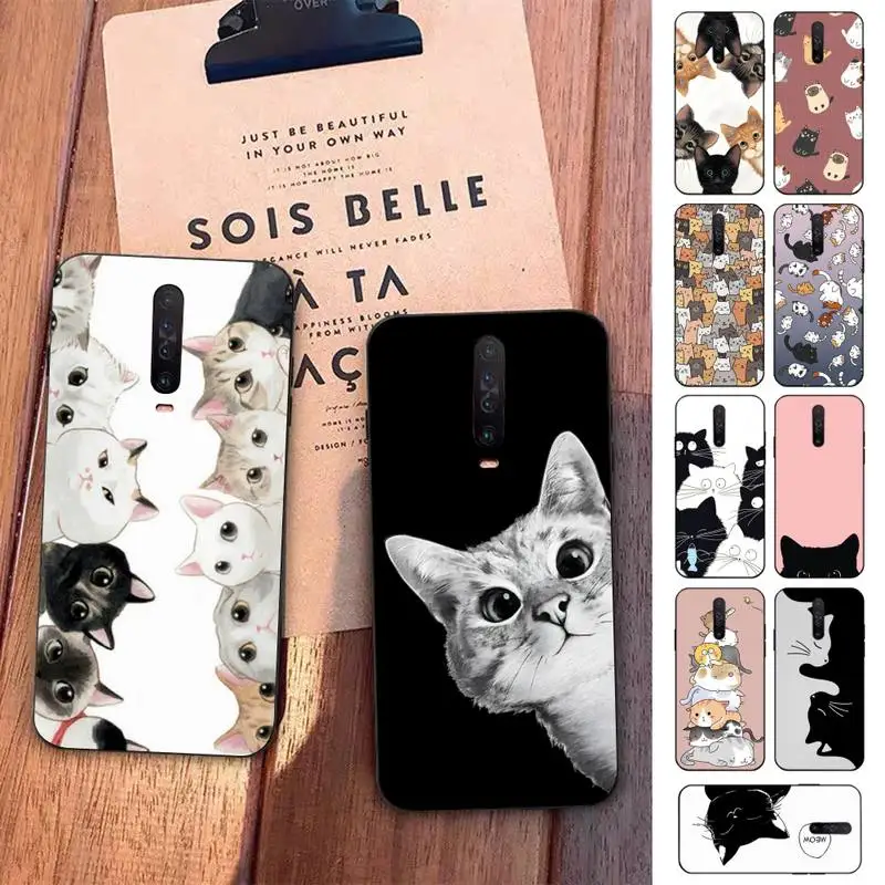 

Cat Cute Kitten Cartoon Phone Case for Redmi 5 6 7 8 9 A 5plus K20 4X S2 GO 6 K30 pro