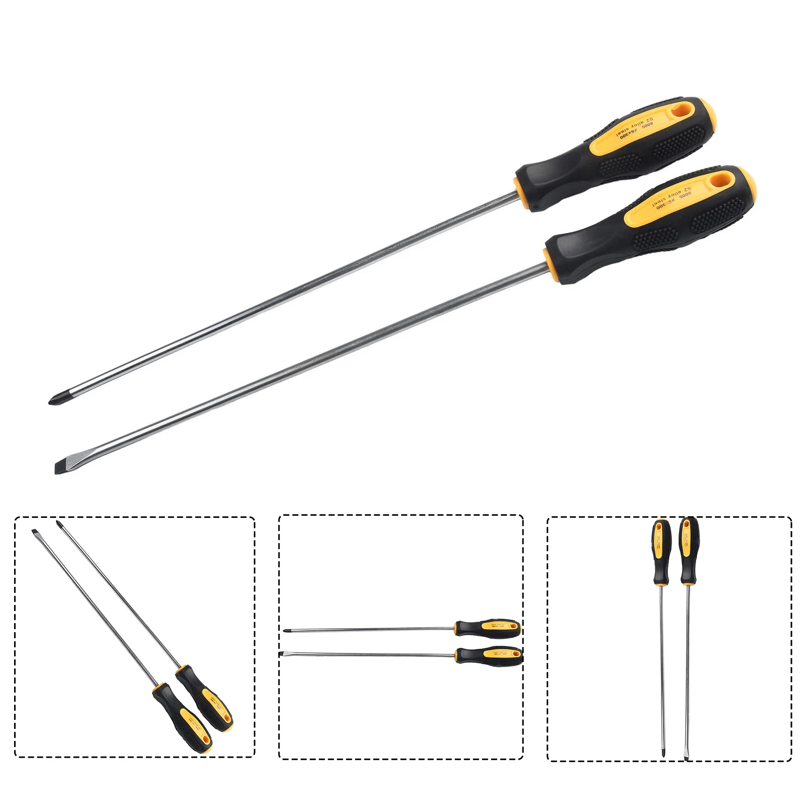 

Automobile Repair Hand Tool Extended Screwdriver 16.14Inch 6mm Chromium Vanadium Alloy Steel Durable High Hardness Black