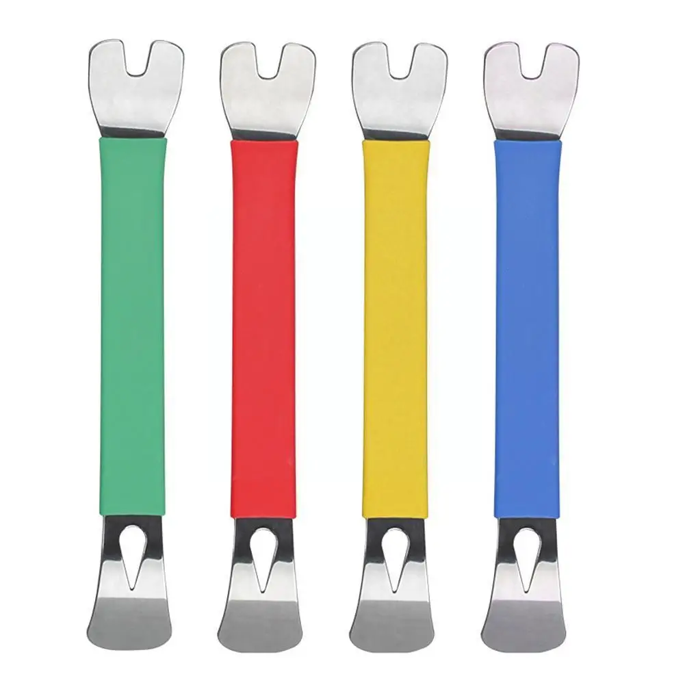 

Инструмент для снятия металлической отделки автомобиля, 1 шт., прочный двухсторонний инструмент для снятия клеммы, крепления панели, уровня ...