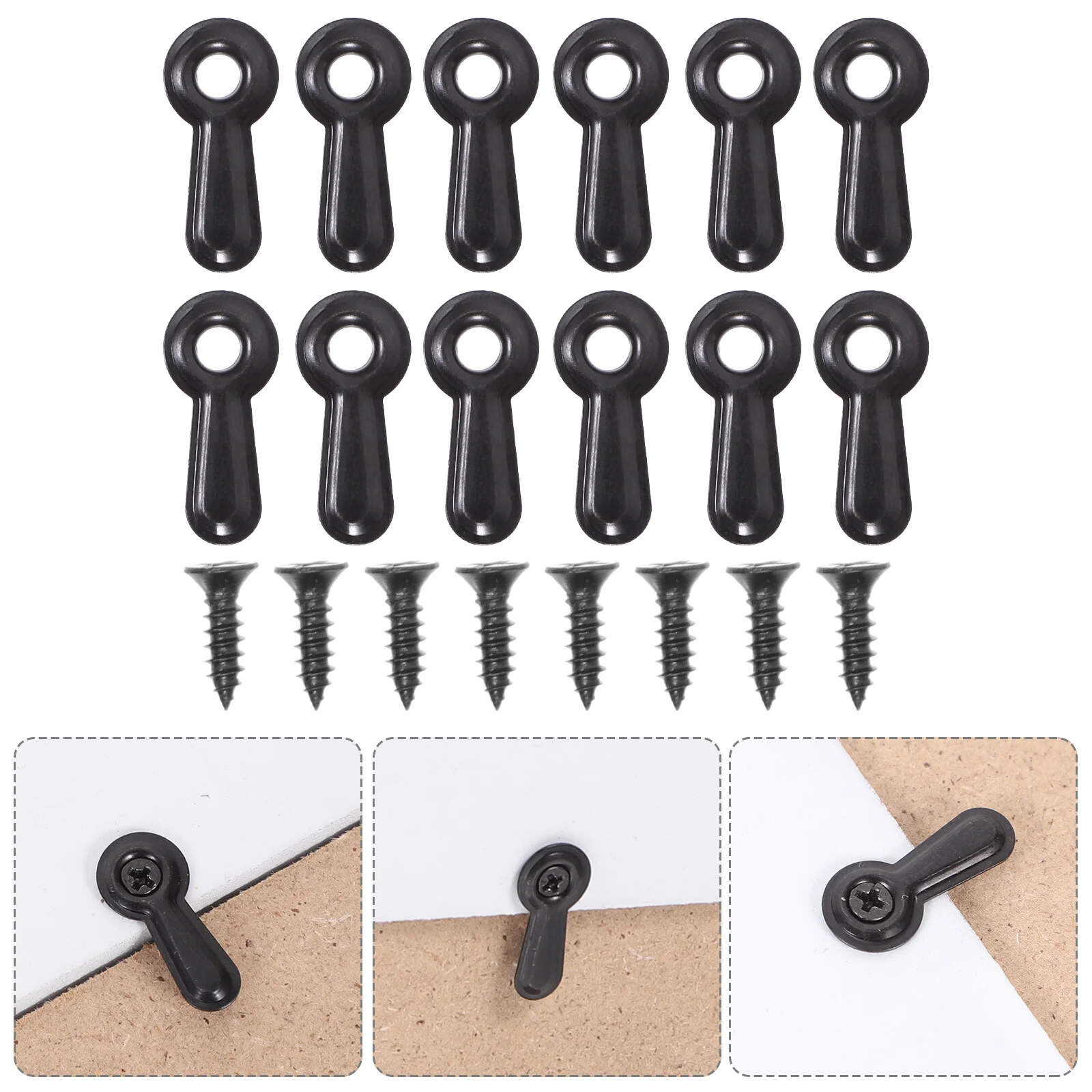 

100 Pcs Photo Frame Hardware Clip Turn Button Picture Framing Supplies Buttons Accessories Crafts Backing Clips Iron Parts &