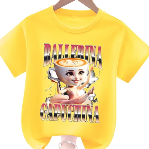 Детская футболка Brainrot Meme из хлопка и полиэстера