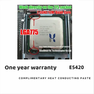 Intel xeon E5420 cpu 2.5GHz 12M 1333Mhz 80W Processor Work on LGA 775 motherboard