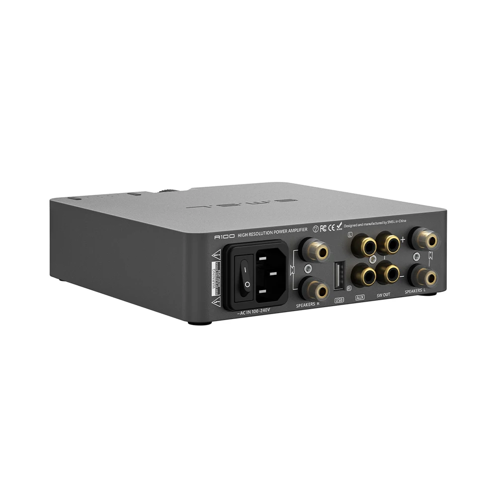SMSL A100 стерео цифровой усилитель мощности 80 Вт * 2 класс D MA12070 Bluetooth 5 0 RCA USB - купить