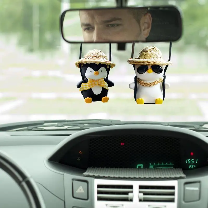 

Качающийся Пингвин для автомобиля зеркало заднего вида качающийся Пингвин украшение для автомобиля подвесной кулон для украшения автомобиля