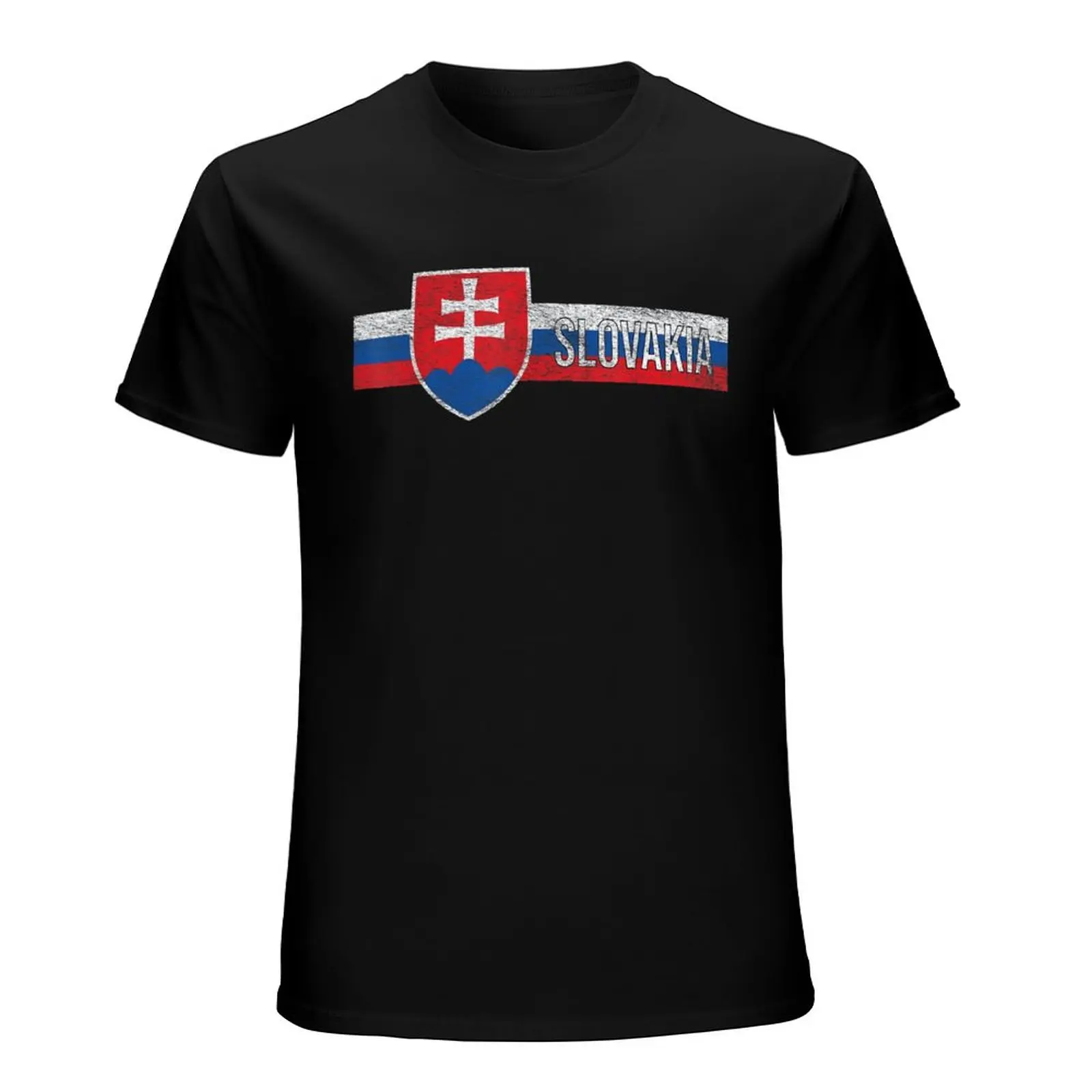 Фото More Design Slovakia Flag Slovak Men Tshirt Tees T-Shirt O-neck T Shirts Women Boys Clothing 100% Cotton №3