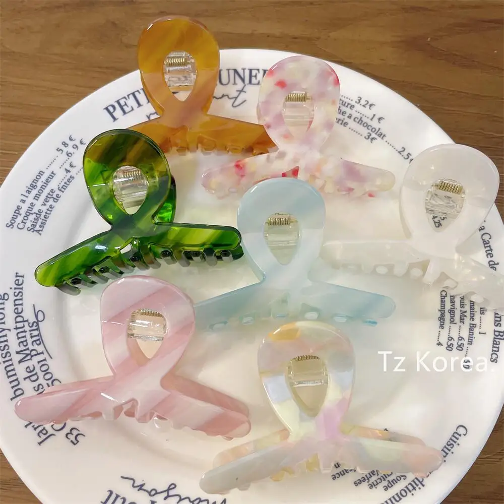 

Заколка для волос из ацетата, цветная французская Винтажная заколка-краб с ароматизацией, с боковым взрывом, зажим для волос