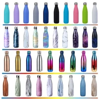 500ml sports water bottle electroplating coke cup 304 stainless steel vacuum insulated coke bottle items drinkware dropshipping