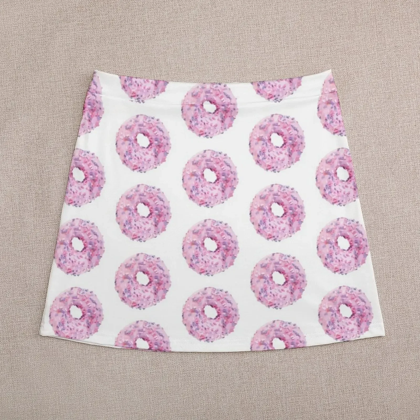 Мини-юбка корейского стиля из полиэстера