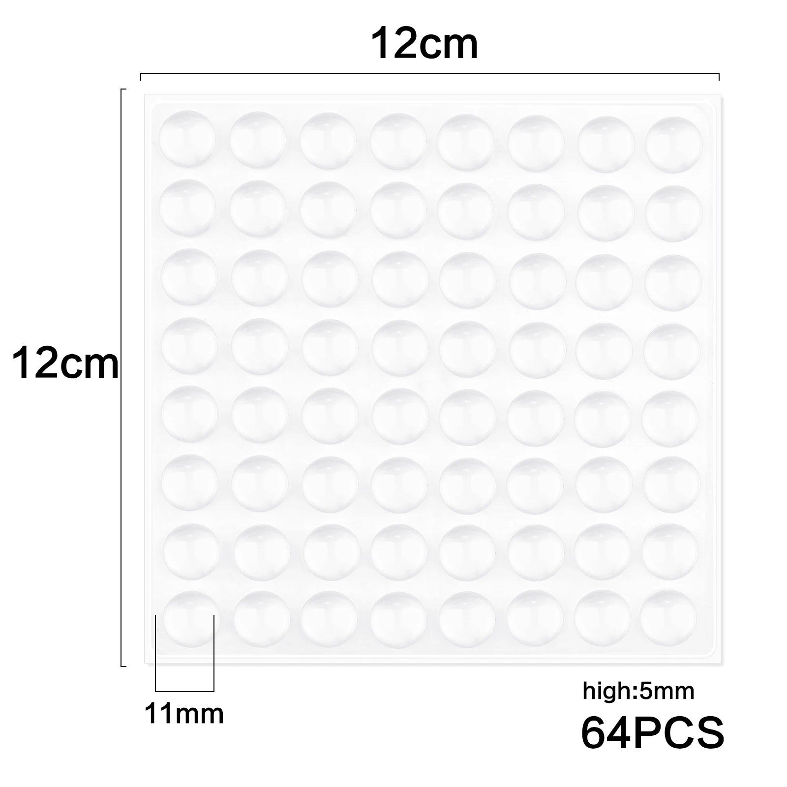 36/64/100 шт., наклейка для предотвращения столкновений, самоклеящиеся силиконовые частицы, круглые бамперы, противоскользящий амортизатор, подушечки для ног, демпфер