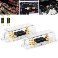 fuse block holder 100a inline fuses kit car power distribution fire retardant 100 a gold plated fuse blade