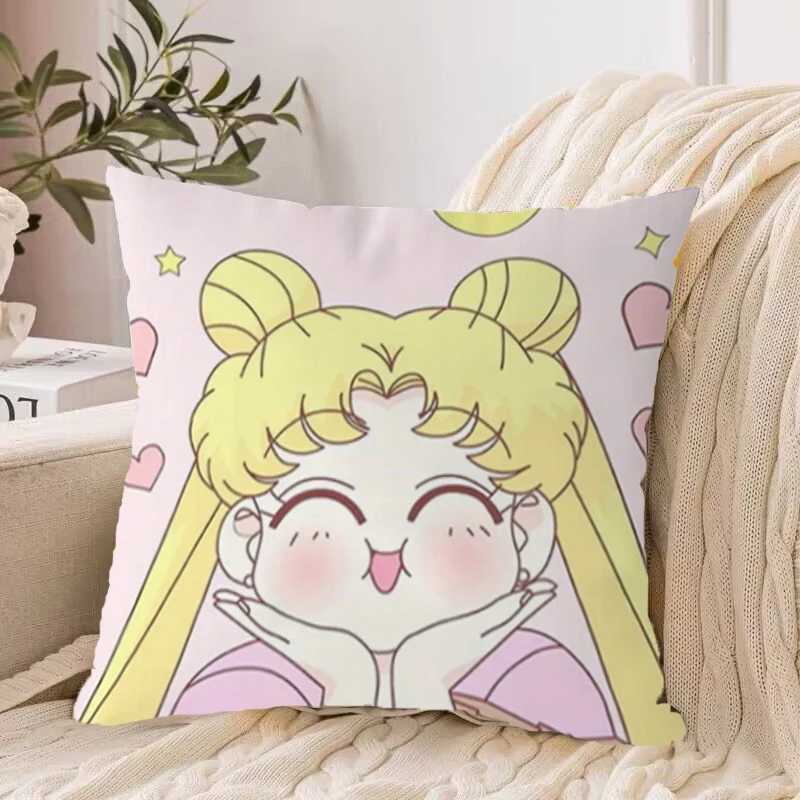 

Наволочка для подушки с Сейлор Мун 45x45, декоративные обнимашки, наволочка, декоративные подушки для украшения стула, подушка