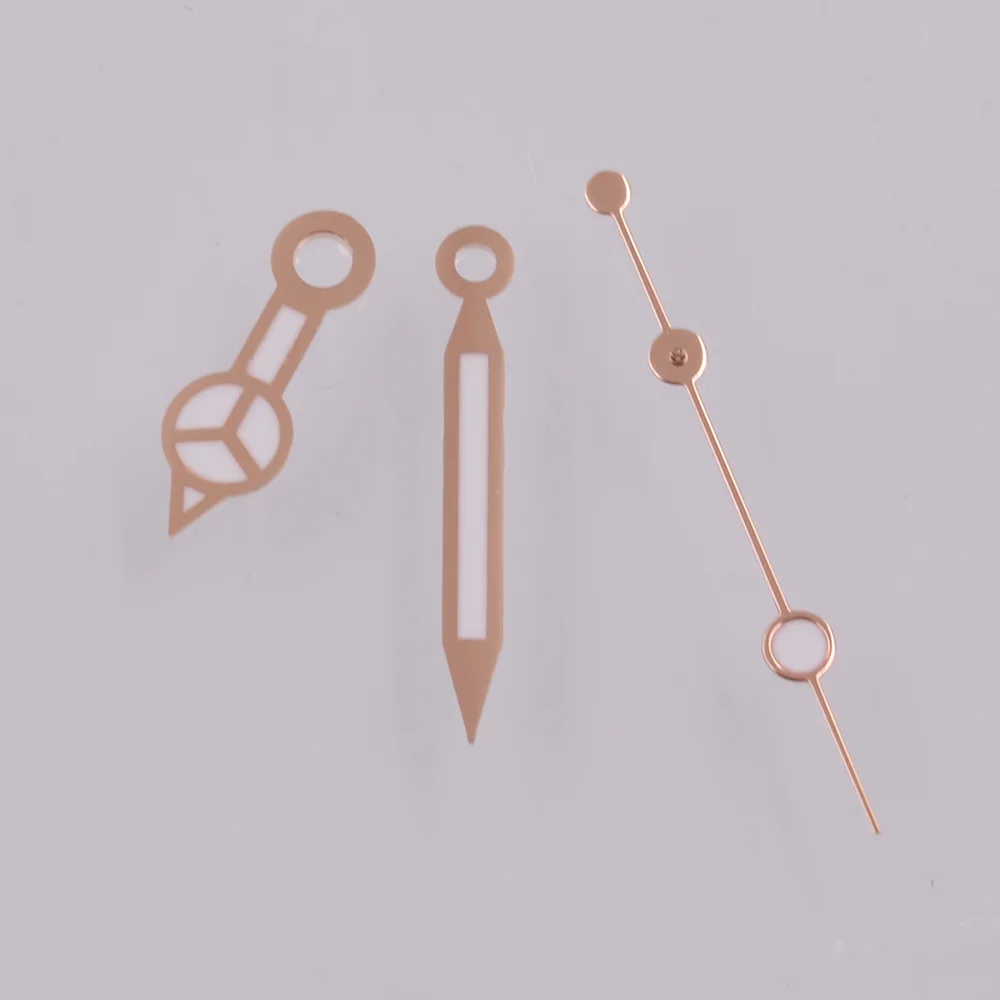 Зеленые светящиеся стрелки часов подходят для механизма 3135 серебристый черный