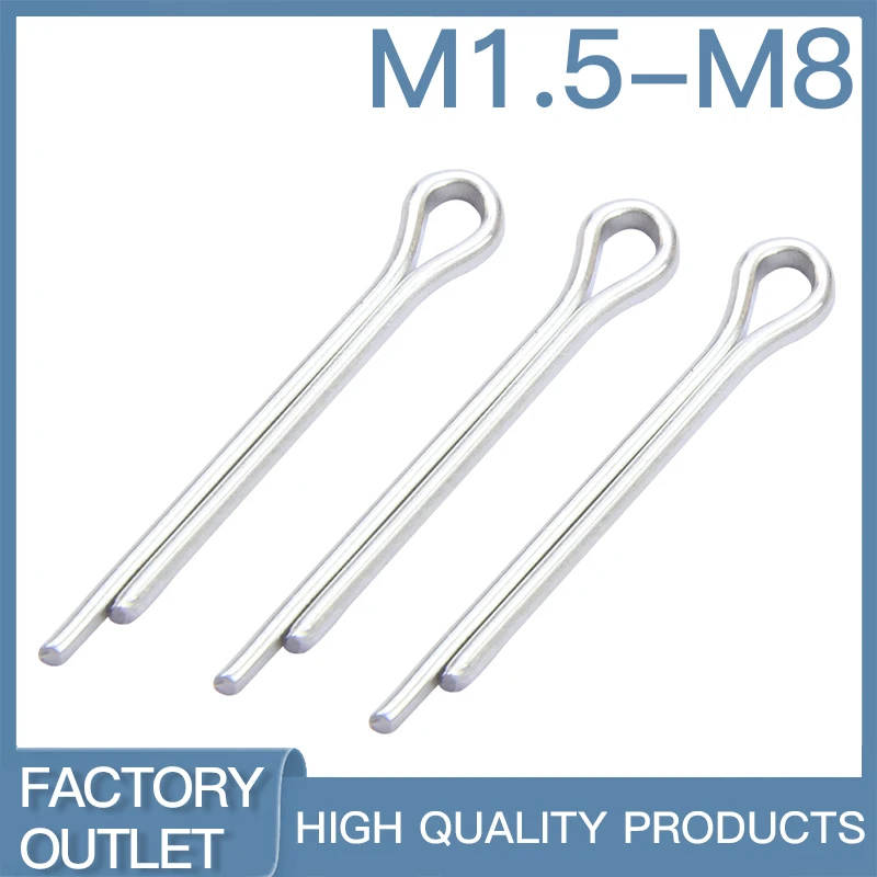 

2-50 шт. разъемные штифты, крепежные детали M1.5 M2 M2.5 M3 M4 M5 M6 M8 304 SS Link, разъемный штифт для ремонта автомобилей