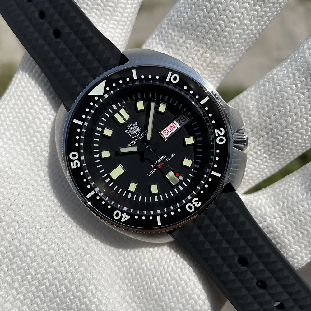 

Мужские Водонепроницаемые механические часы Steeldive SD1970W 2021, 20 атм