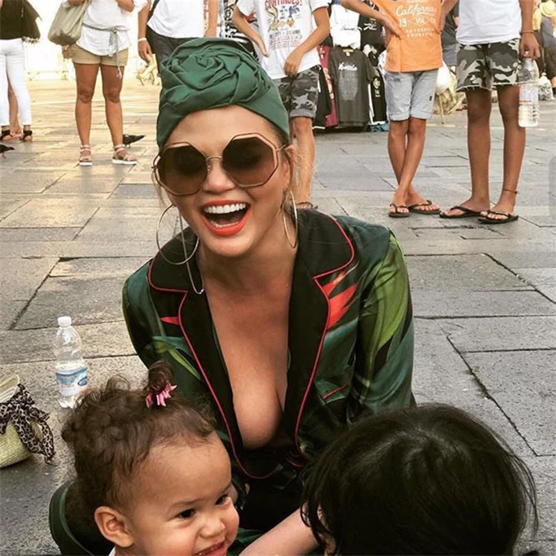 Модная женская шапка-тюрбан с цветком розы мусульманский головной убор бандана