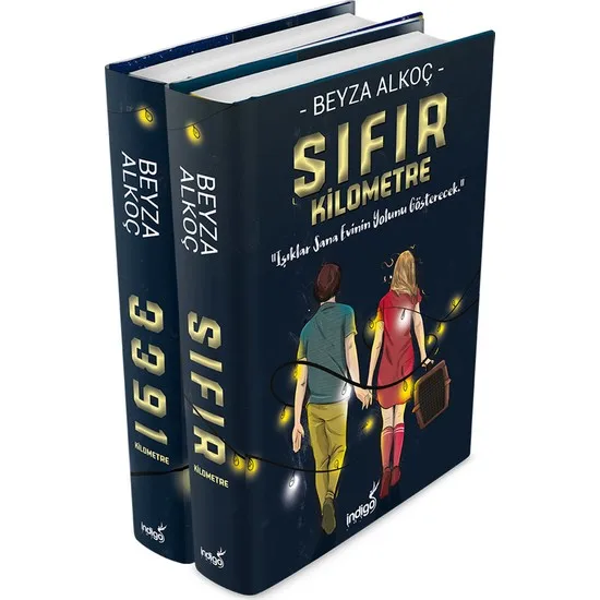

Zero and 3391 Kilometres Set 2 Book Hardcover English Books Love Roman Stories Turkish literature