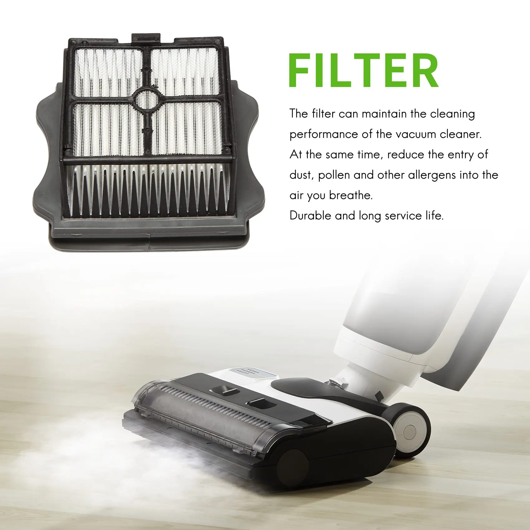 Filters Roller Brushes Vacuum Cleaner Parts for Tineco Floor ONE S3 and IFloor 3 Accessories Elements