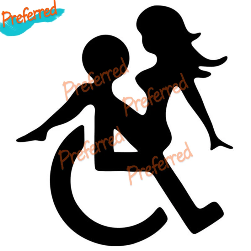 

Interesting Wheelchair Car Sticker Decal Vinyl Waterproof Material, Car/truck Ship/Surf Camper /laptop and Toolbox