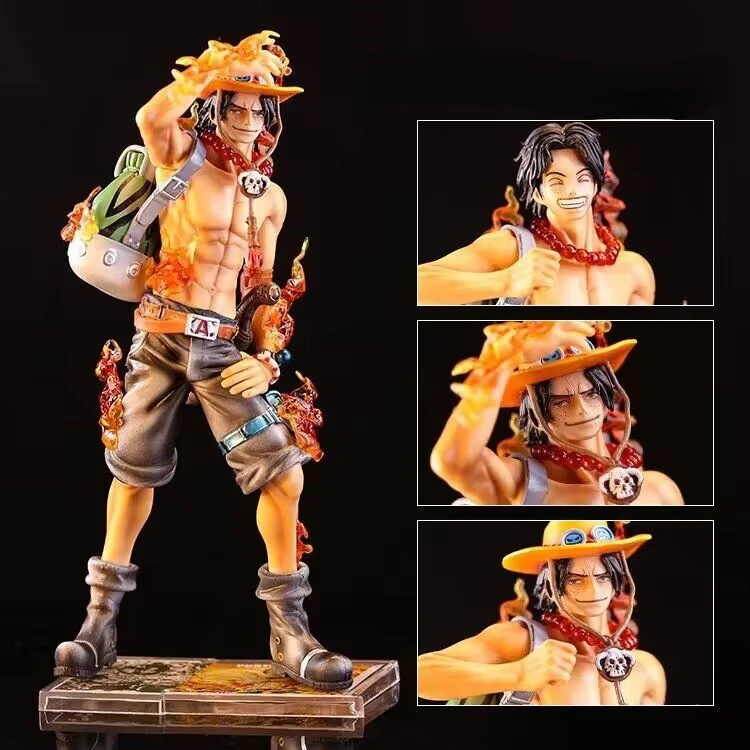 

One Piece Luffy Figure DX10th Anniversary Fire Fist Ace Figure Toys Model Decoration Statue Collection Model Toy Figurine Gifts