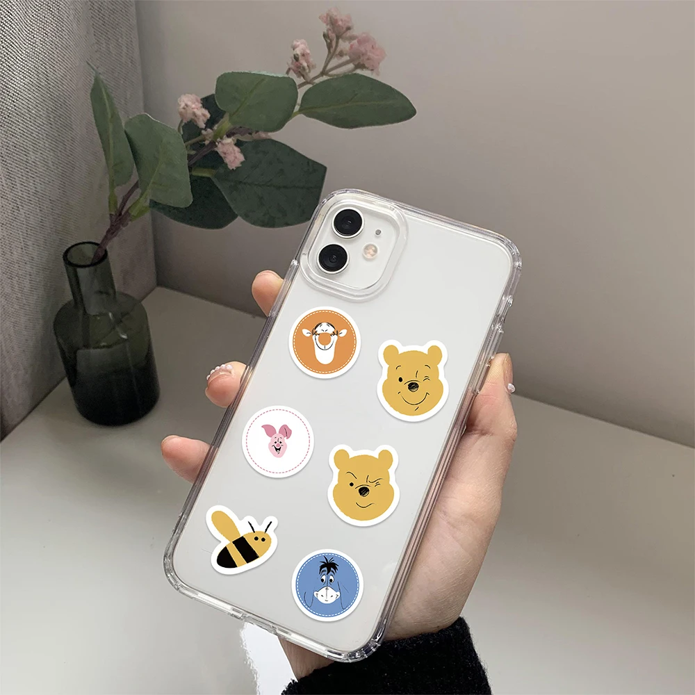 500 шт./рулон Дисней Милый Пух Винни Наклейки Забавный мультфильм DIY ПВХ для