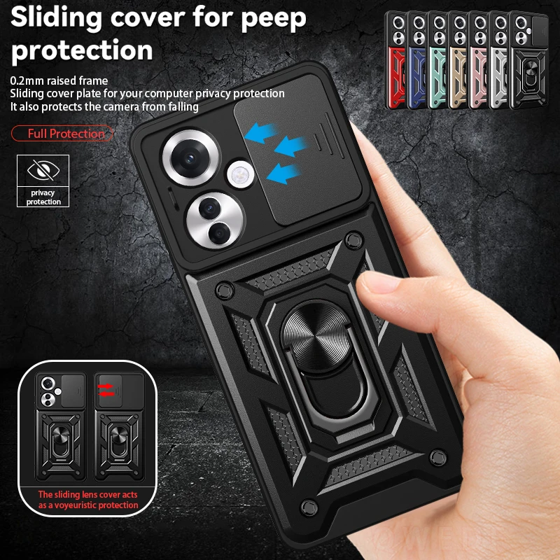 Чехол для OPPO Reno 11F 5G с магнитным кольцом и подставкой телефона 11 F CPH2603 6 7 дюйма Reno11