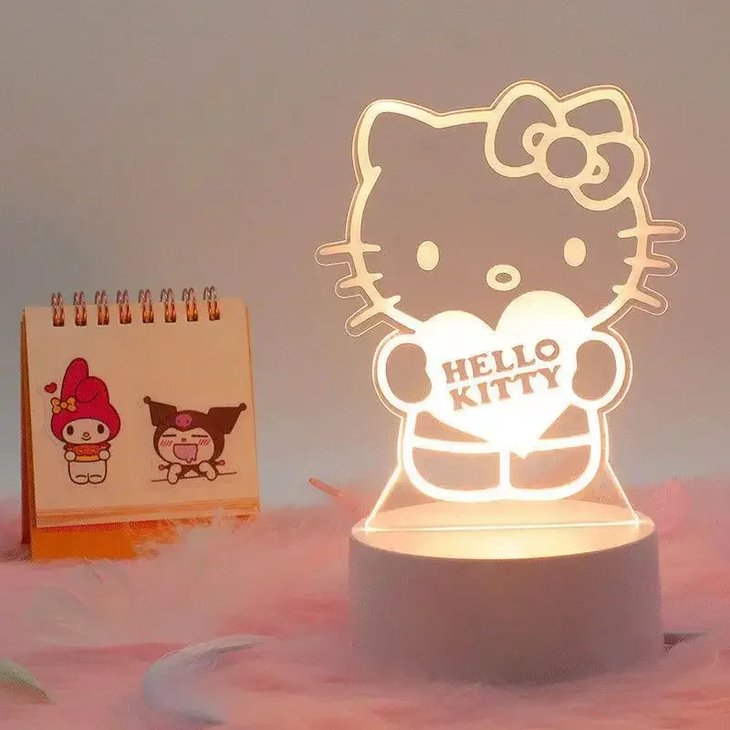 Хит продаж 3d-ночник коричная светильник My Melody Kawaii Hello Kitty банка Ловец снов для