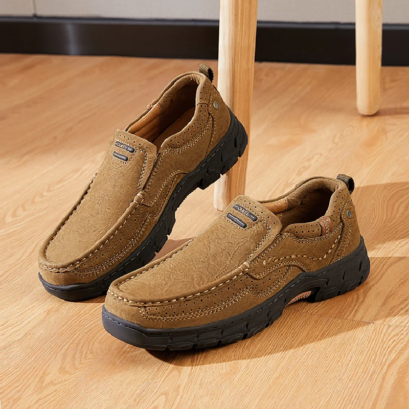 

Hard-Wearing Leather Loafer Lightweight Walking Casual Shoe Men Loafers Boat Shoes Work Office Male Outdoor Shoes S11980-S11988