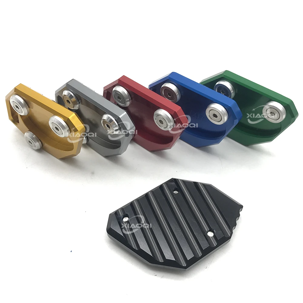 

CNC Kickstand Foot Side Stand Extension Pad Support Plate For KAWASAKI Ninja 250 300R Z250 ZX250 EX300 EX250R