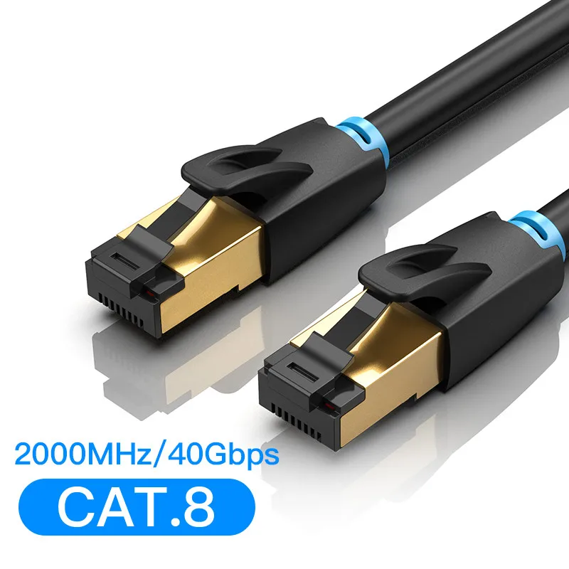 

5765 NO.2Cat8 Ethernet Kabel Rj 45 Netwerk Kabel Ftp Lan Kabel Cat 7 RJ45 Patch Cord 10M/20M/30M Voor Router Laptop Kabel