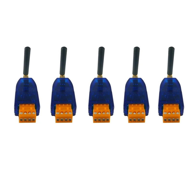 

5Pcs RS485 Wireless Transceiver 20DBM 433Mhz Transmitter And Receiver VHF/UHF Radio Modem For Smart Meter PTZ Camera