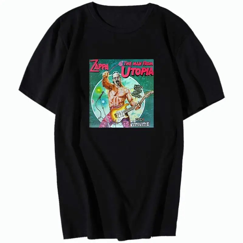 

Fashion Harajuku graphic t shirts Frank Zappa The Man From Utopia Rock oversized short sleeve t-shirts Streetwear Men's clothing