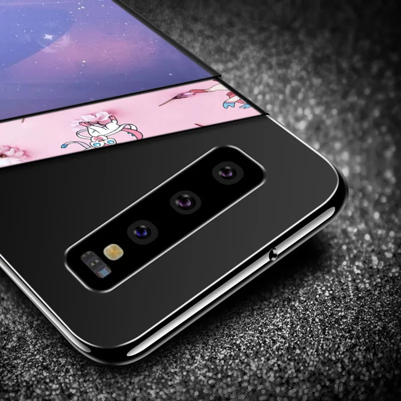hot anime pokemon soft black cover for samsung galaxy s22 s21 s20 fe ultra s10 s10e lite s9 plus pro phone case free global shipping