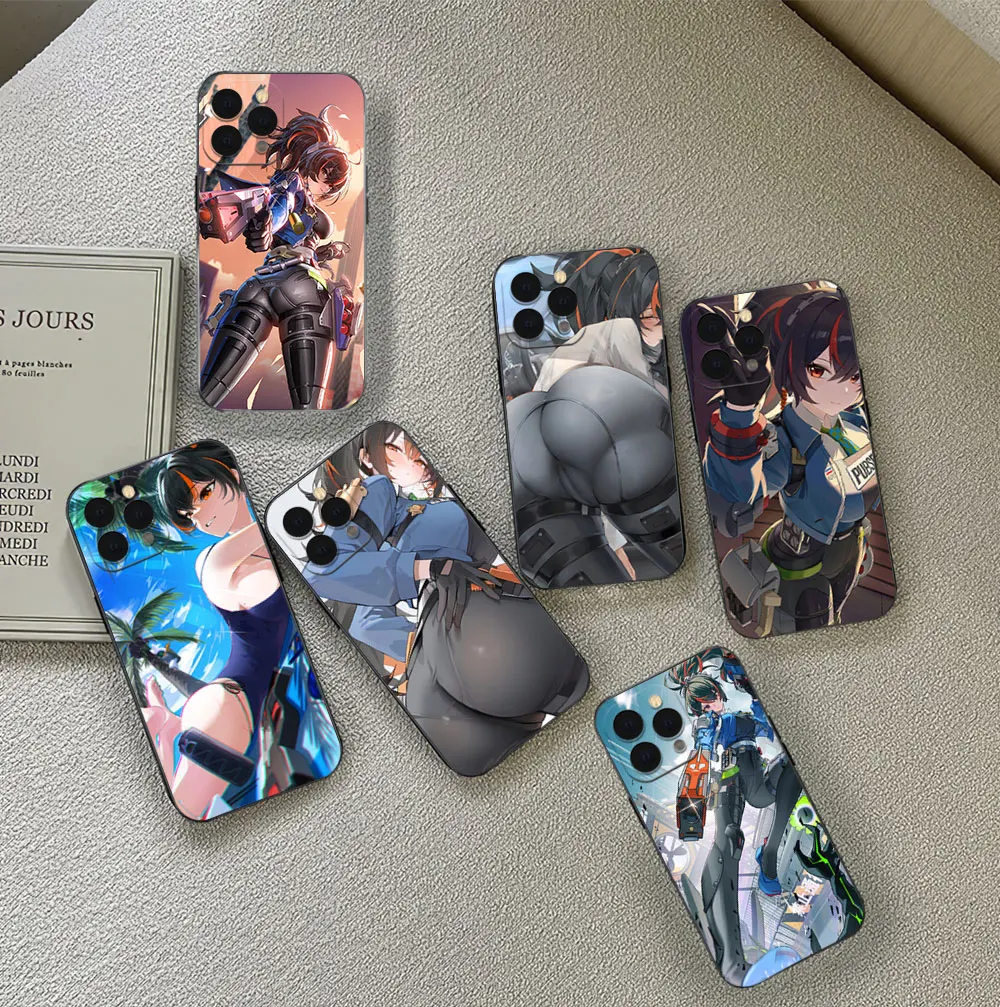 Чехол для телефона Samsung Z-Zenless Zone Game Zero Zhu Y-Yuan S23 S22 ULTRA A22 A71 черный мягкий силиконовый