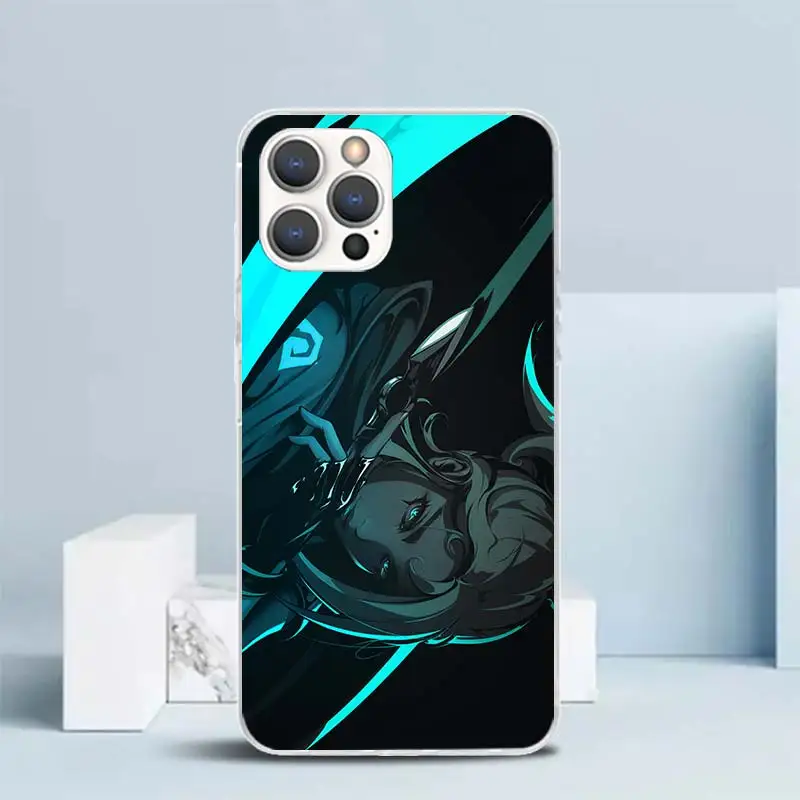 Valorant крутой мягкий чехол для iPhone 15 14 13 12 Mini 11 Pro Max телефона с принтом X XS XR 7 Plus 8 + SE