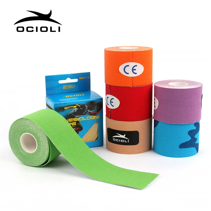 

5cm X 5m Kinesiology Tape Roll Cotton Elastic Adhesive Muscle Bandage Strain Injury Support Neuromuscular Sport Kinesiotape