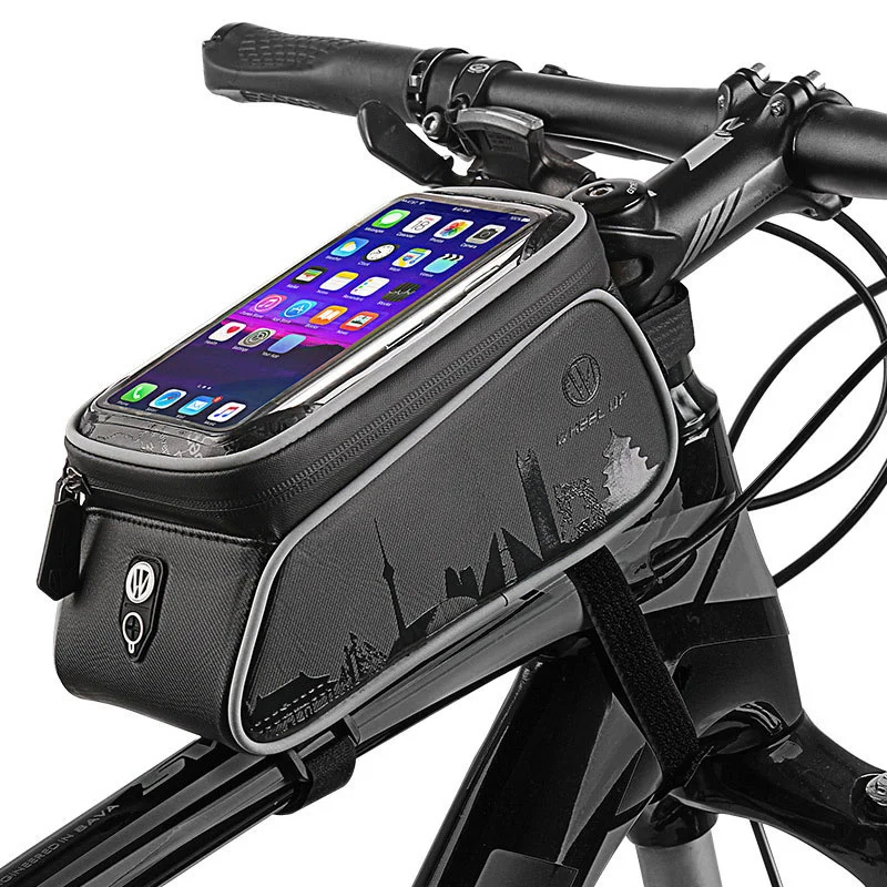 

Bicycle Phone Holder Bag Accessories Mobile Stand Case for iphone 11 Pro XR Samsung S10 S9 Plus Cover Waterproof Bike Phone Bag