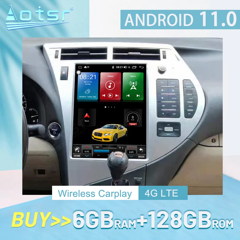 

For Lexus RX 2009 - 2014 Carplay Android Car Stereo Radio Multimedia Player GPS Navigation Auto Audio Head Unit